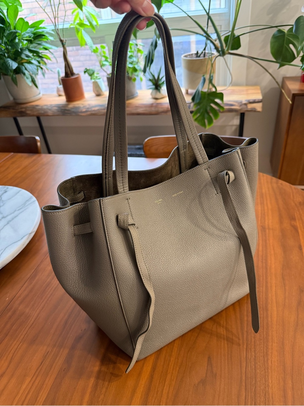 Celine Small Phantom Cabas Tote in Taupe (Phoebe Philo)